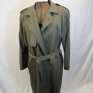 Sarah Roberts wool winter coat in army green  12P